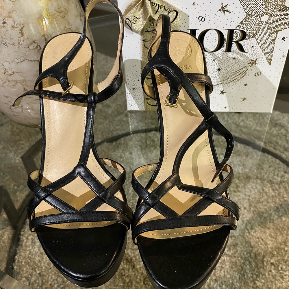 Guess black stiletto heels